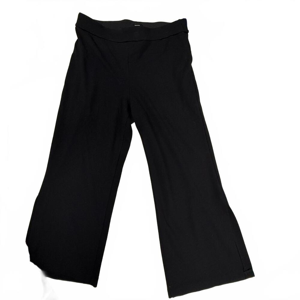 Women's Tahari black split hem dress pants size M with tummy Control
